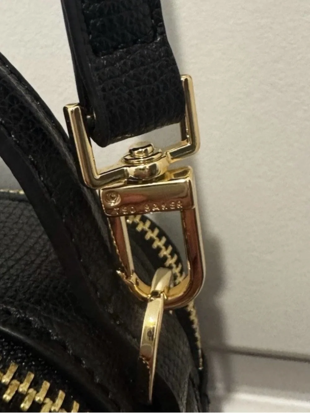Ted Baker London Black Crossbody Bag with Pear Bow Details NWOT
